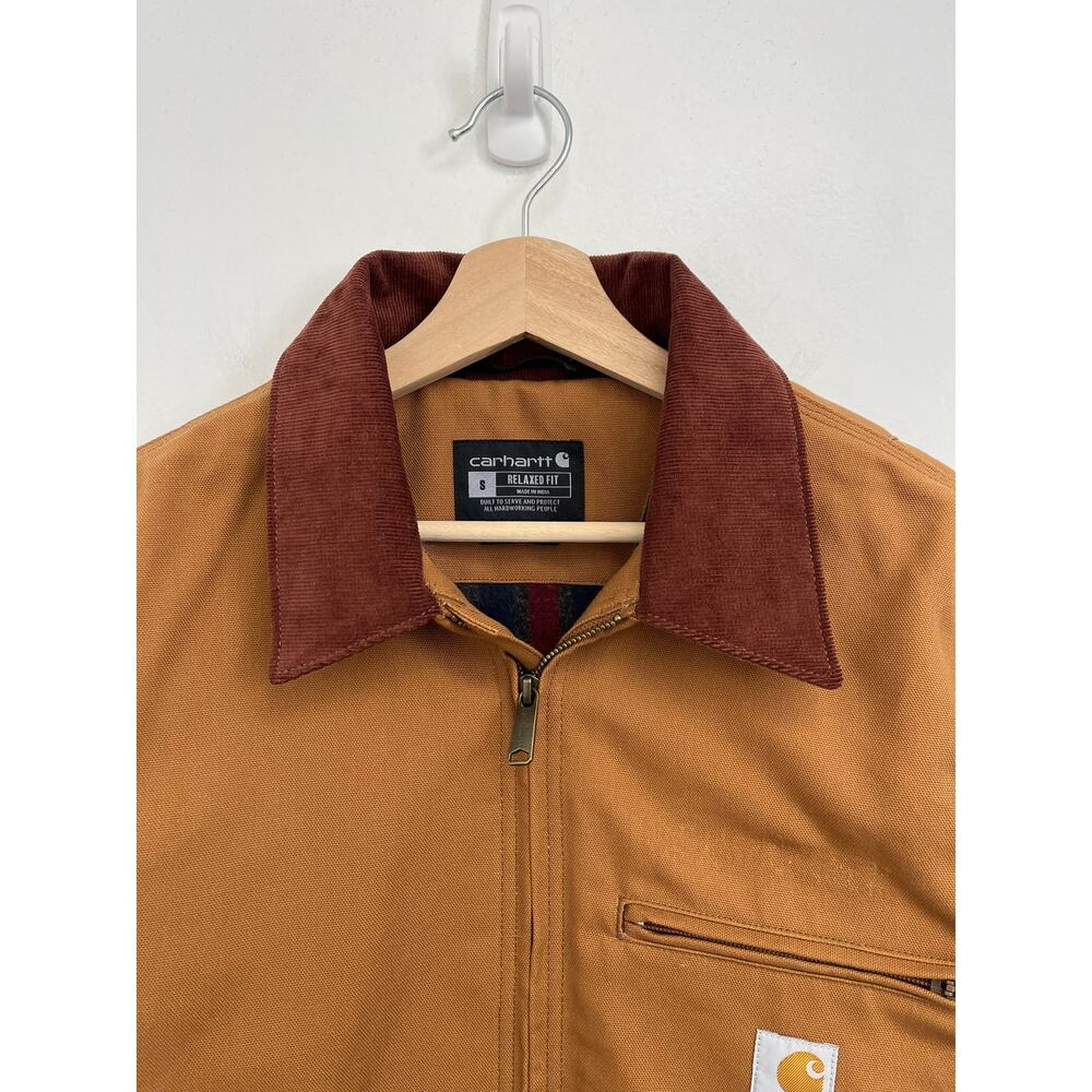 Carhartt Iconic J01 Duck Detroit Jacket Workwear Utility Blanket Lined - Small - Picture 4 of 16